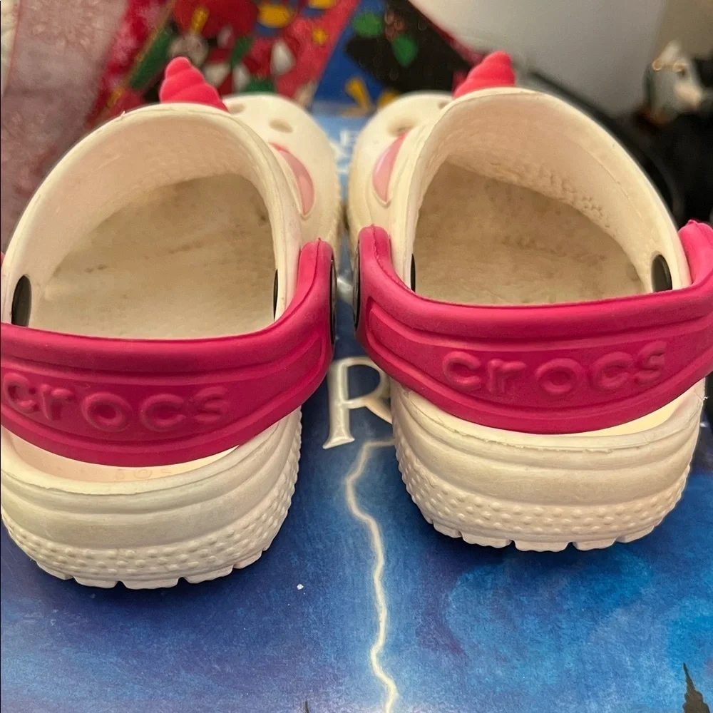 Unicorn Kids Clogs - Pink and White Size C4